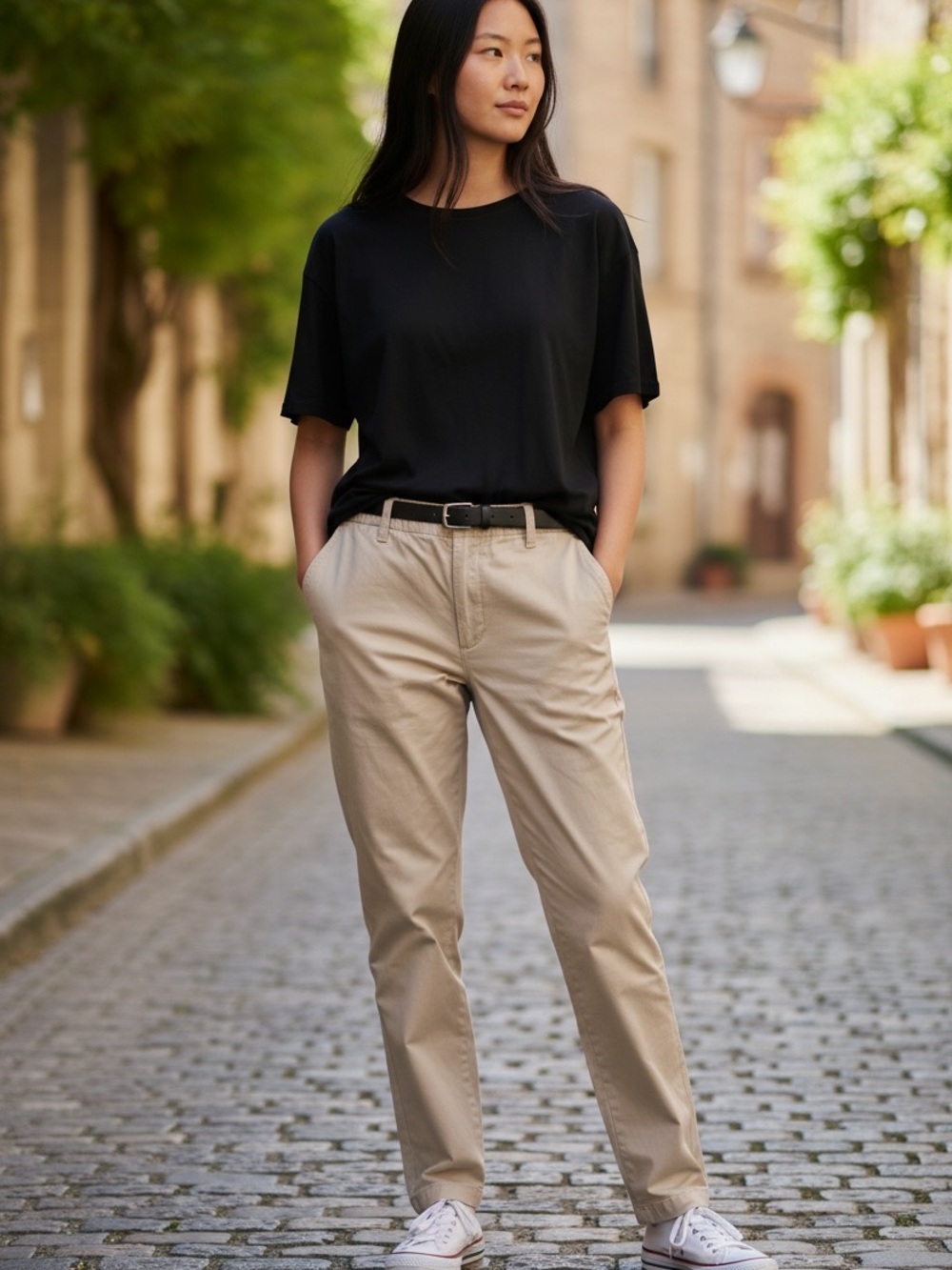 Old Navy Tan Straight OG Chino Pants - large tall long